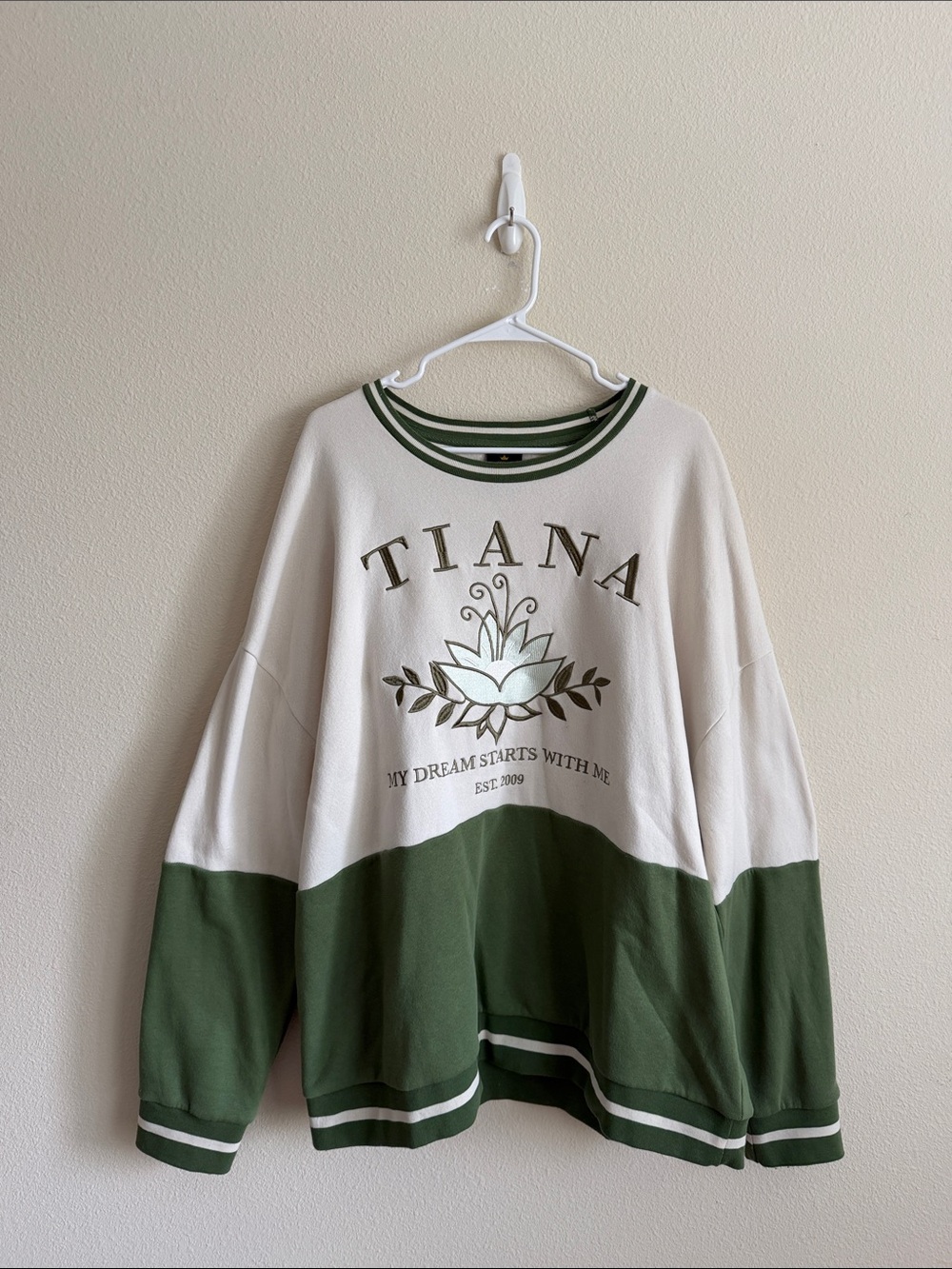 Princess Tiana Colorblock Crewneck